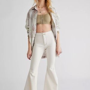 Free People Just Float On White/Cream Flair Pant